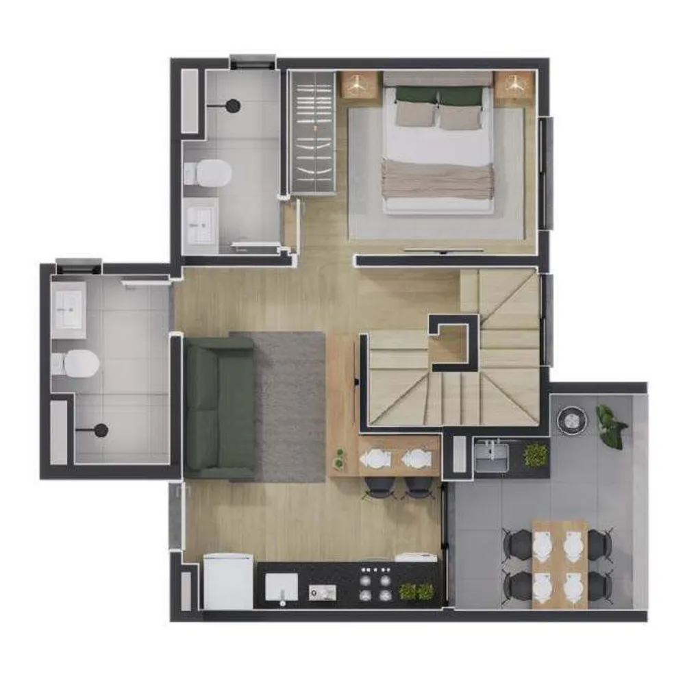 Apartamento, 2 quartos, 31 m² - Foto 8