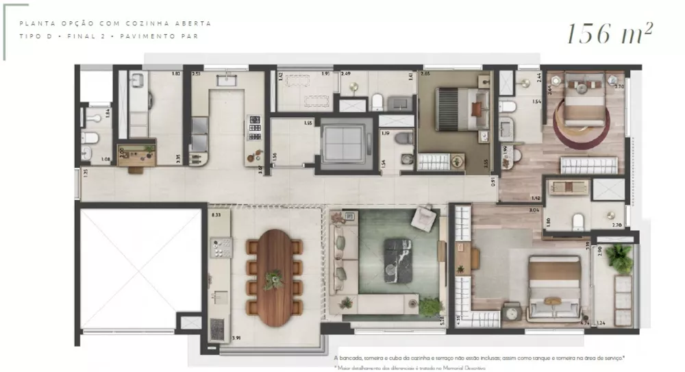 Cobertura, 3 quartos, 255 m² - Foto 2