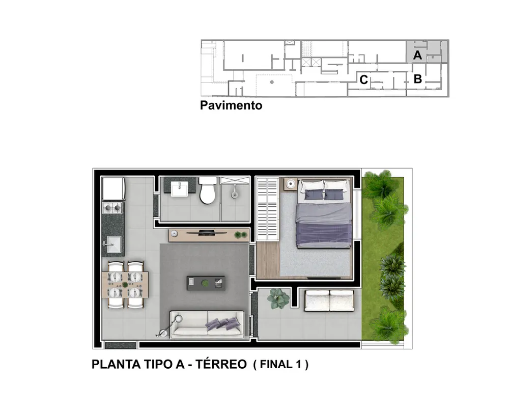 Apartamento, 2 quartos, 55 m² - Foto 2
