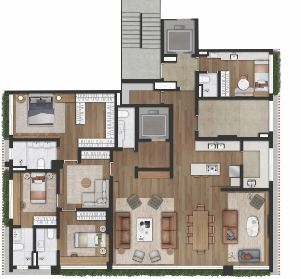 Apartamento, 4 quartos, 288 m² - Foto 1
