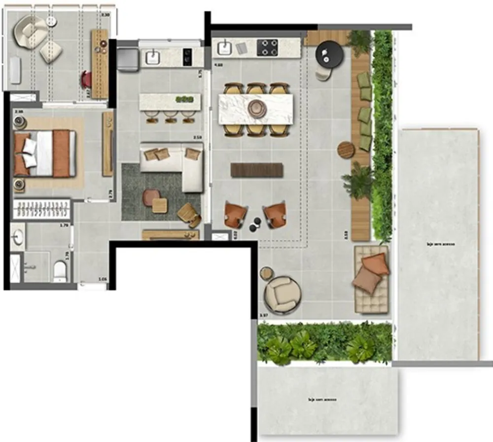 Cobertura, 1 quarto, 97 m² - Foto 3