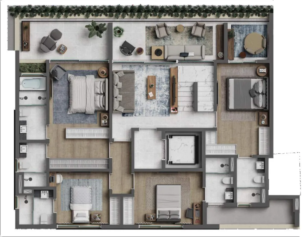 Cobertura, 4 quartos, 338 m² - Foto 1