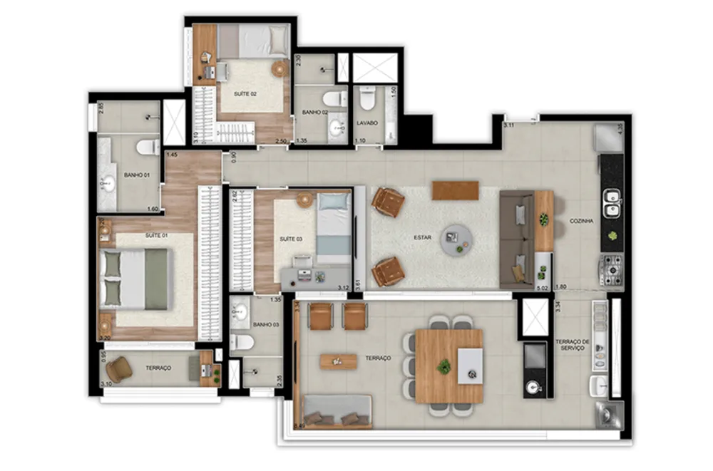 Apartamento, 2 quartos, 75 m² - Foto 4