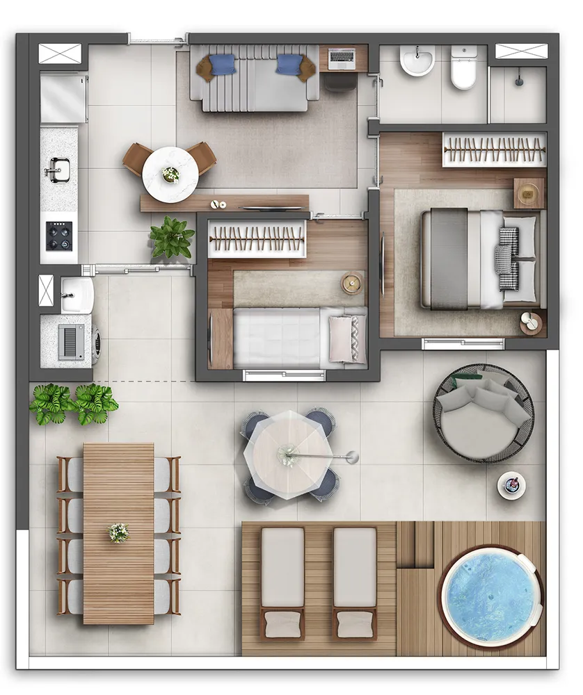 Apartamento, 2 quartos, 38 m² - Foto 8