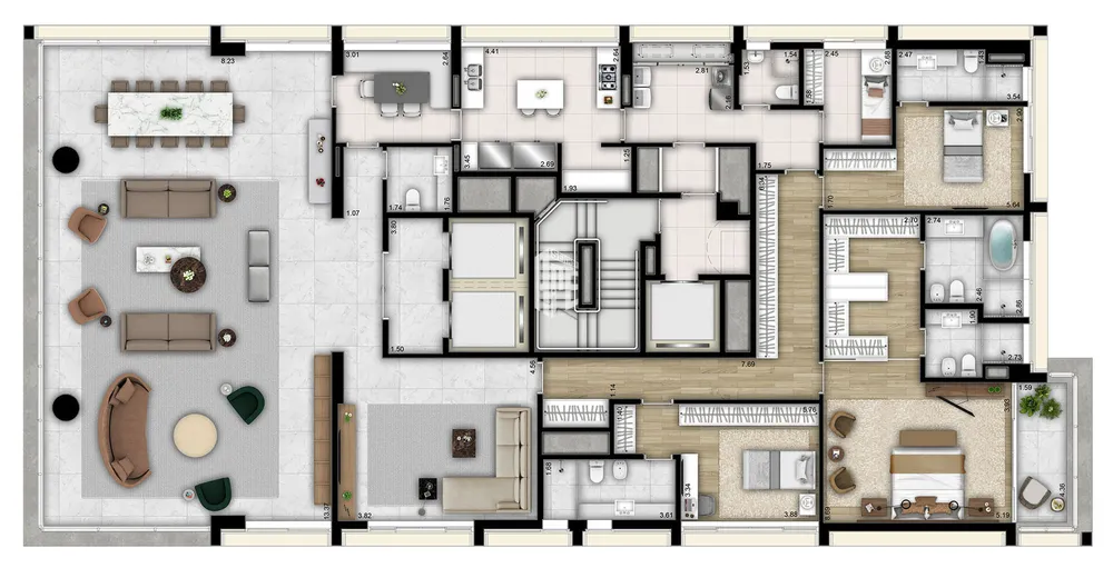 Apartamento, 4 quartos, 359 m² - Foto 2