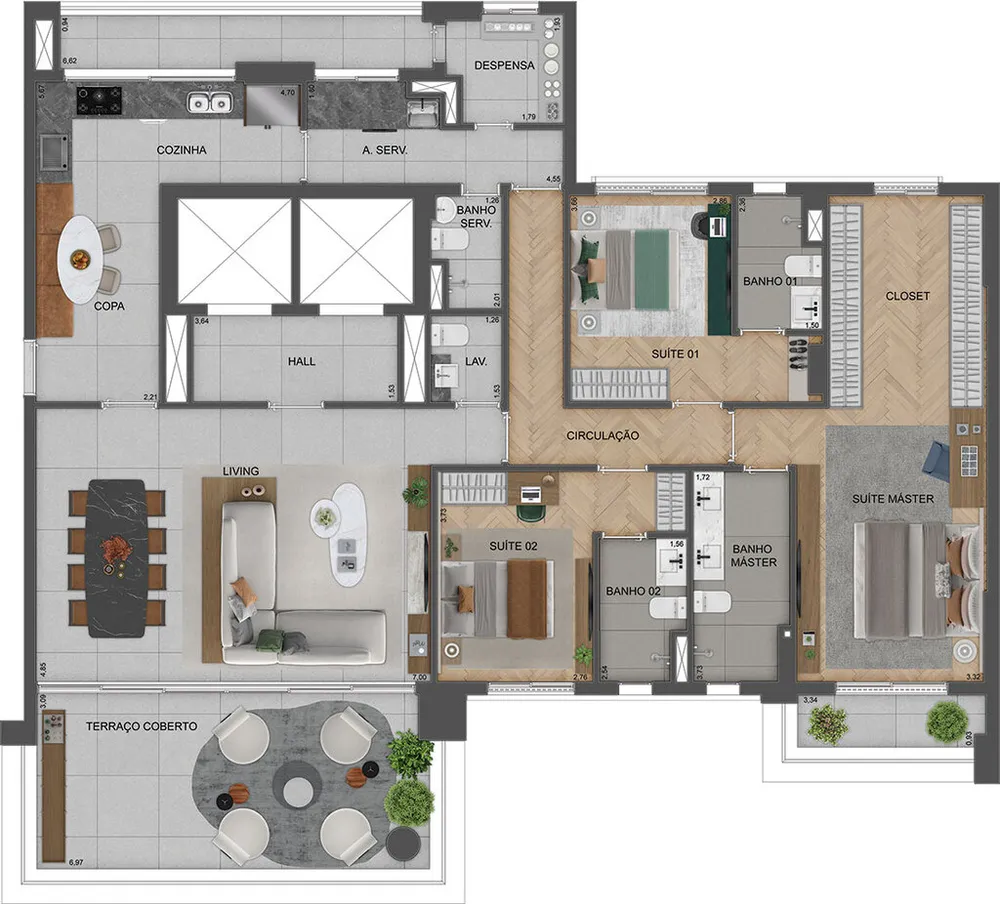 Apartamento, 4 quartos, 380 m² - Foto 4