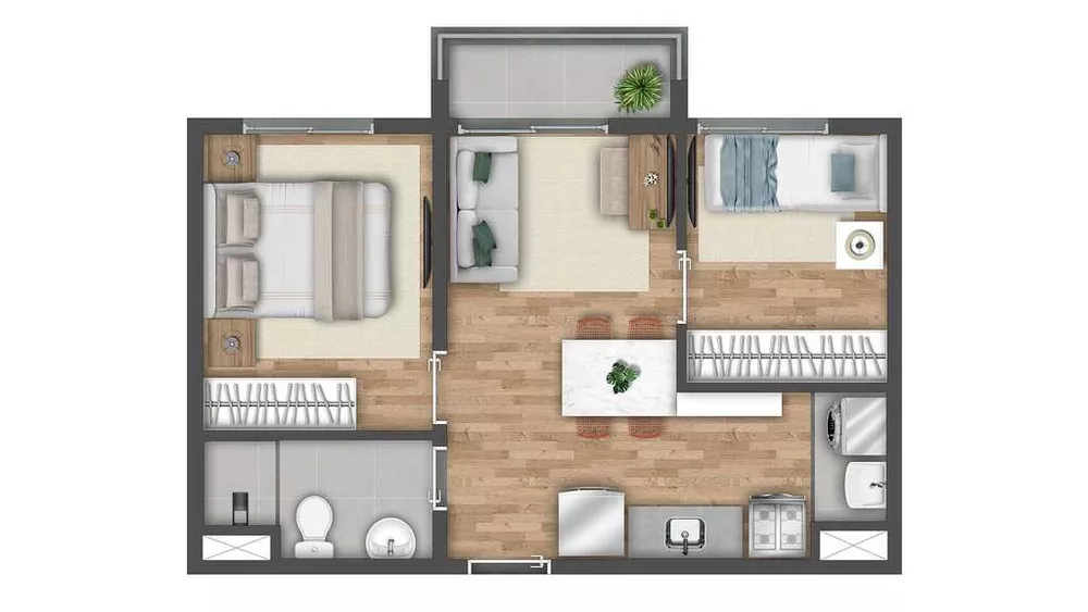 Apartamento, 1 quarto, 26 m² - Foto 1