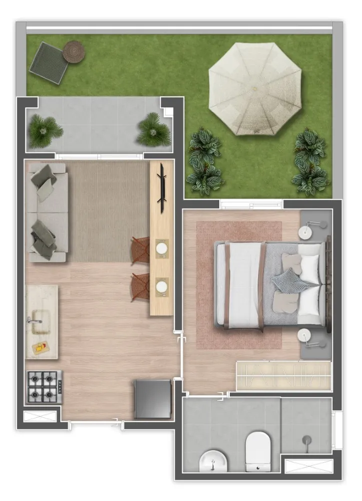 Apartamento, 2 quartos, 32 m² - Foto 4