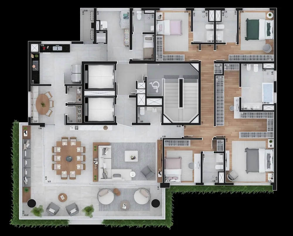 Apartamento, 4 quartos, 276 m² - Foto 2