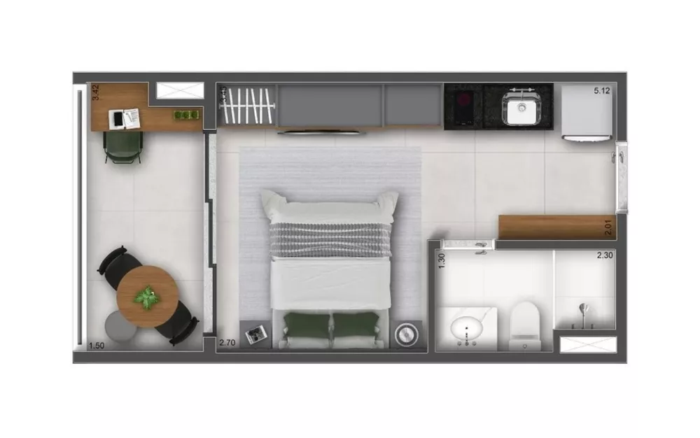 Apartamento, 1 quarto, 25 m² - Foto 4