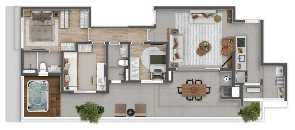 Apartamento, 3 quartos, 124 m² - Foto 1