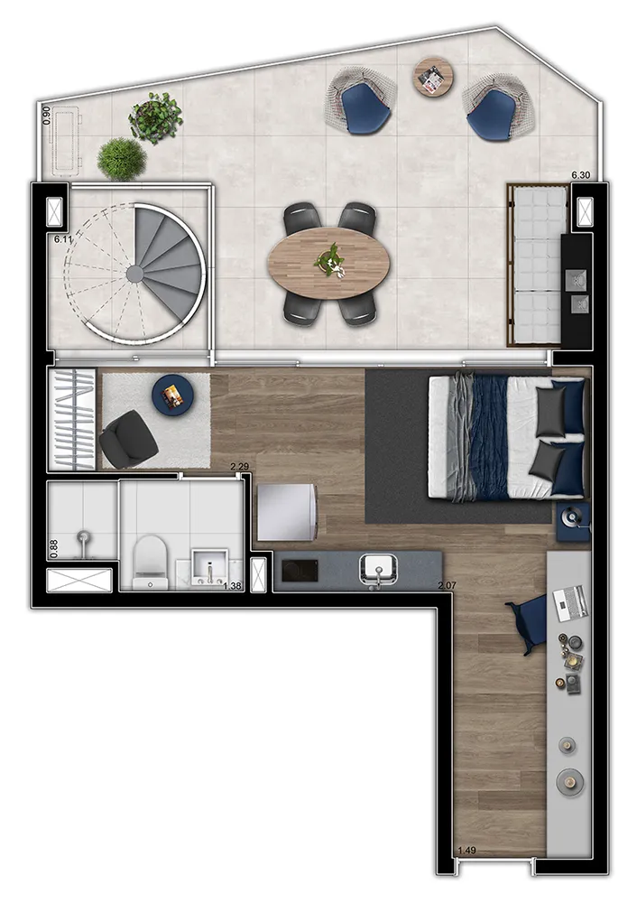 Apartamento, 2 quartos, 156 m² - Foto 4