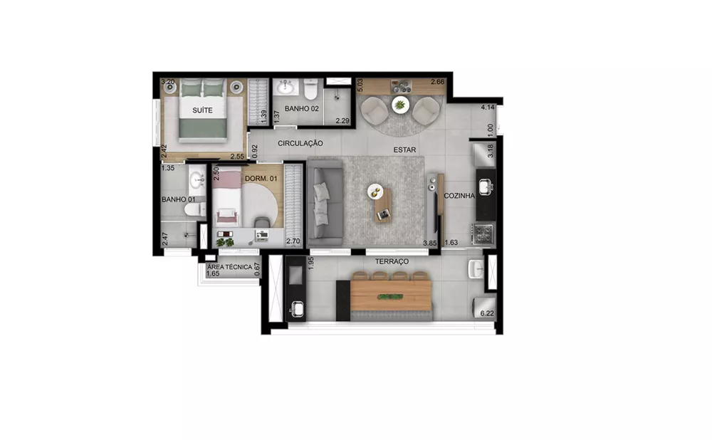 Apartamento, 3 quartos, 94 m² - Foto 4