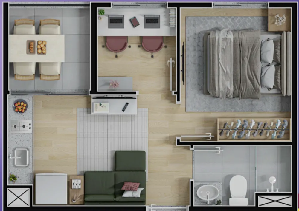 Apartamento, 1 quarto, 28 m² - Foto 4