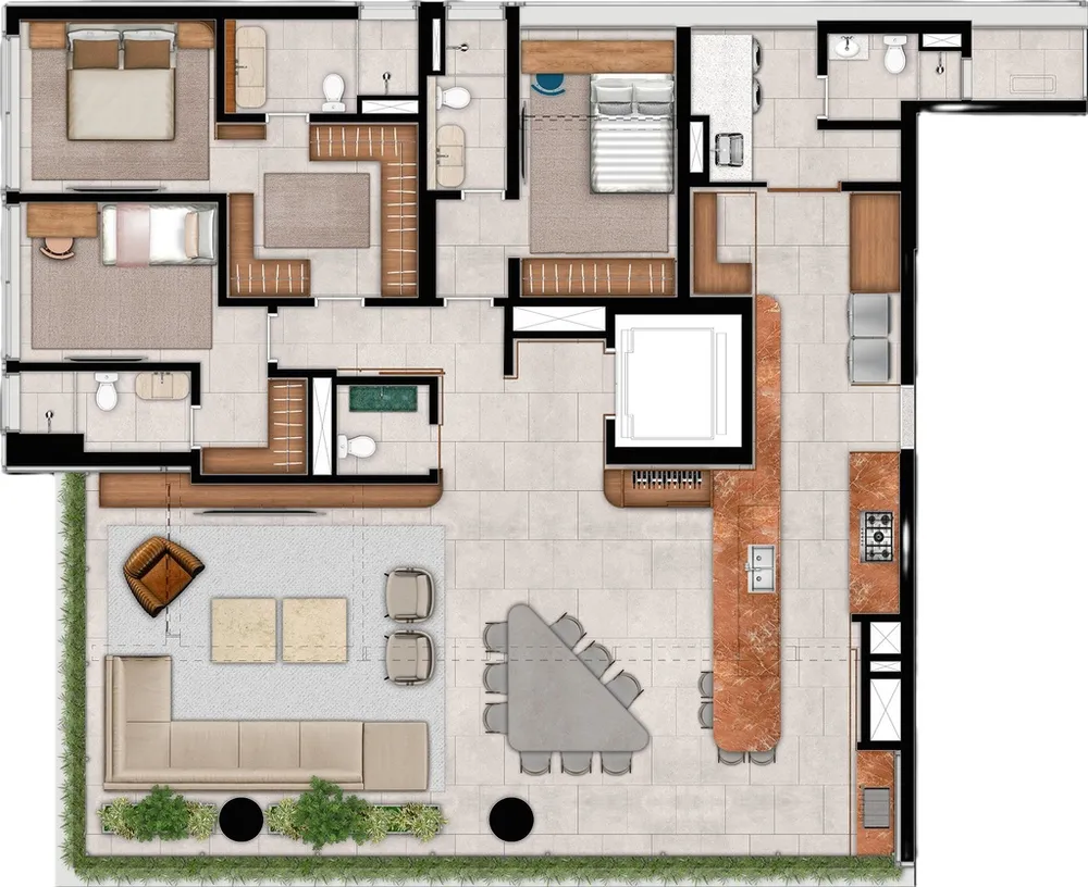 Cobertura, 4 quartos, 384 m² - Foto 8