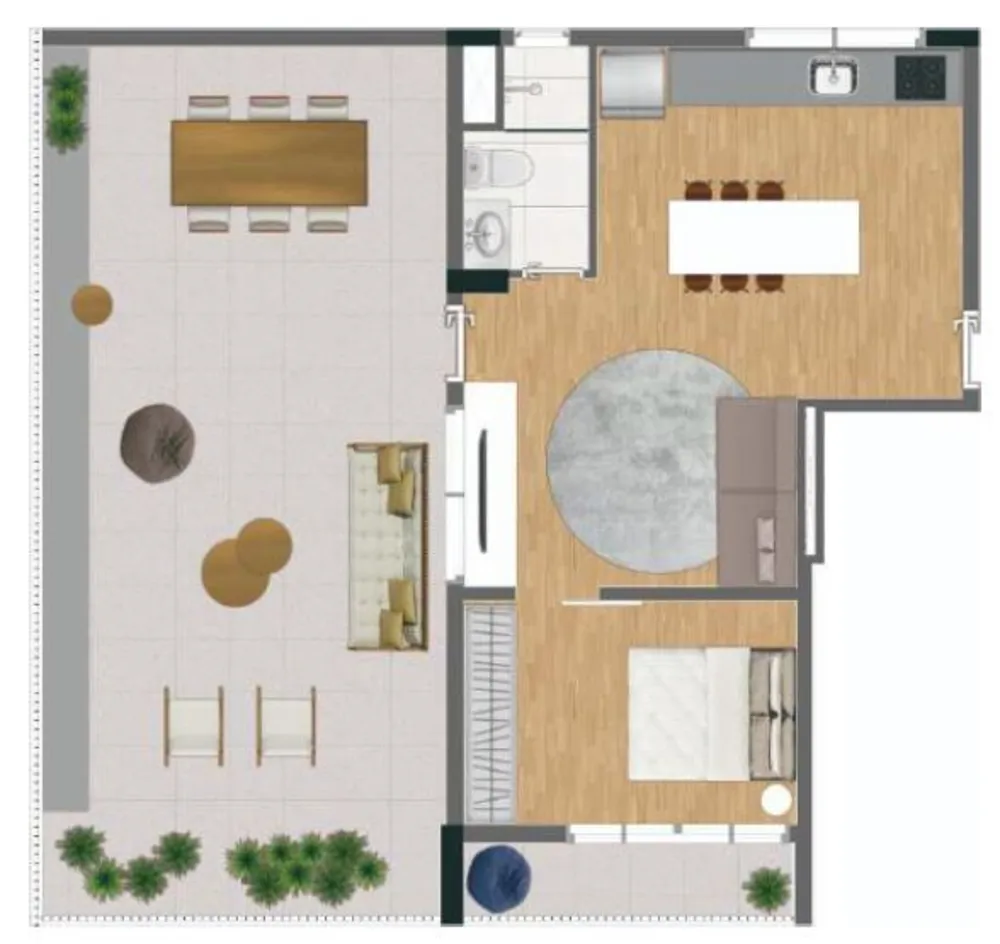Apartamento, 1 quarto, 58 m² - Foto 4
