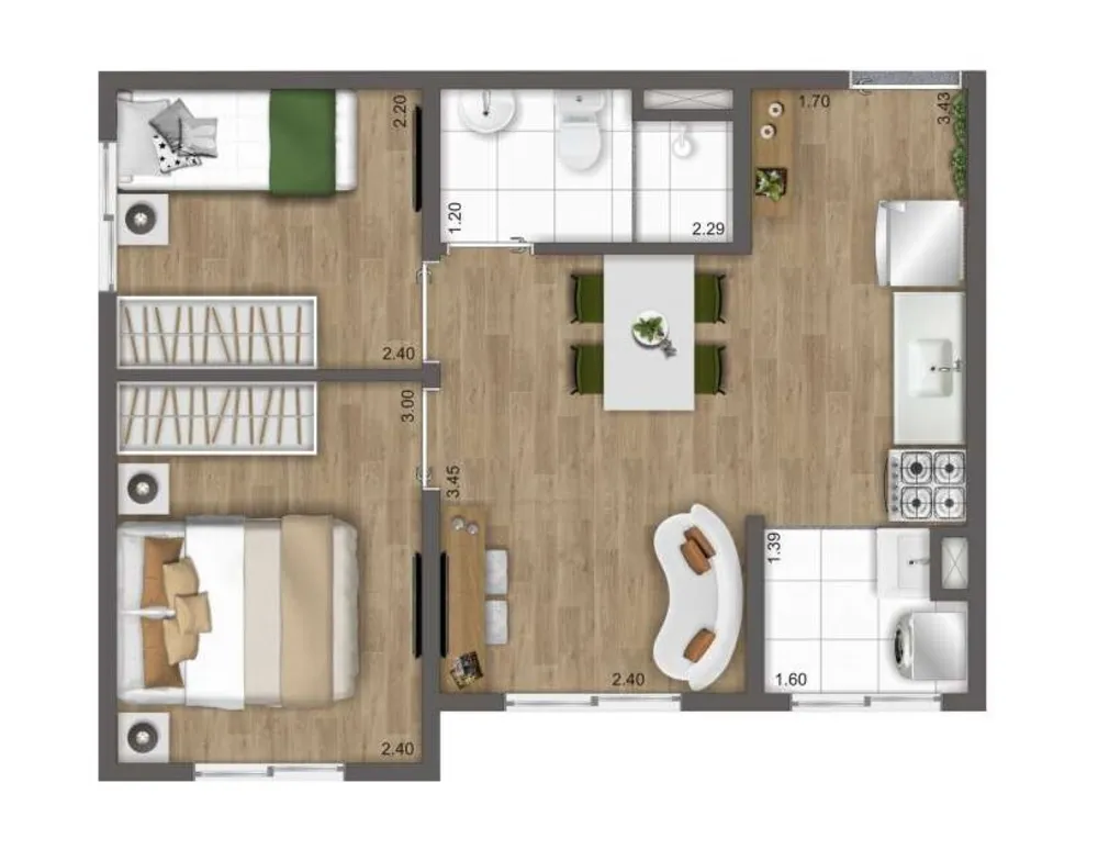 Apartamento, 1 quarto, 27 m² - Foto 4
