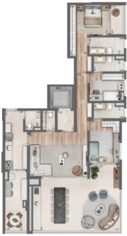 Apartamento, 4 quartos, 162 m² - Foto 2