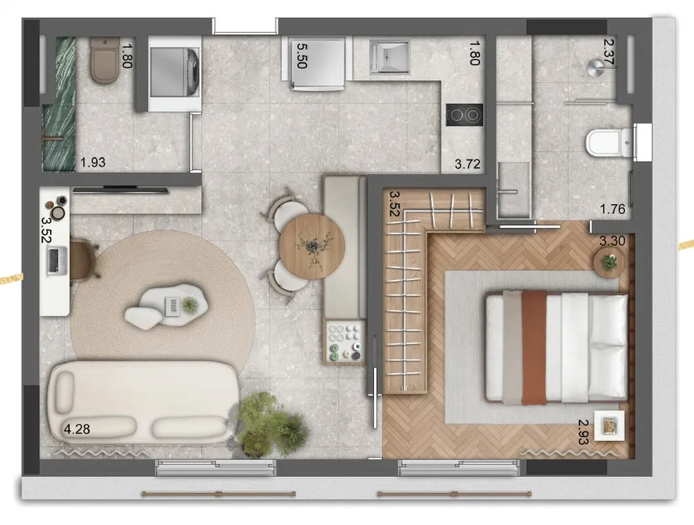 Apartamento, 1 quarto, 23 m² - Foto 4