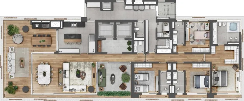Apartamento, 4 quartos, 355 m² - Foto 4