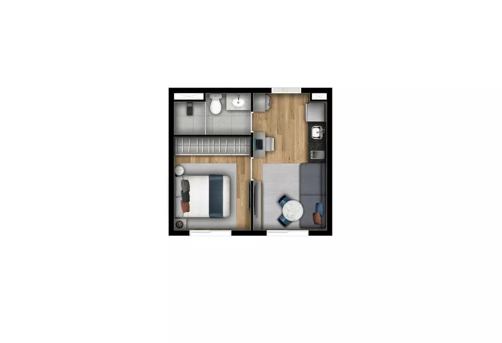 Apartamento, 2 quartos, 41 m² - Foto 1