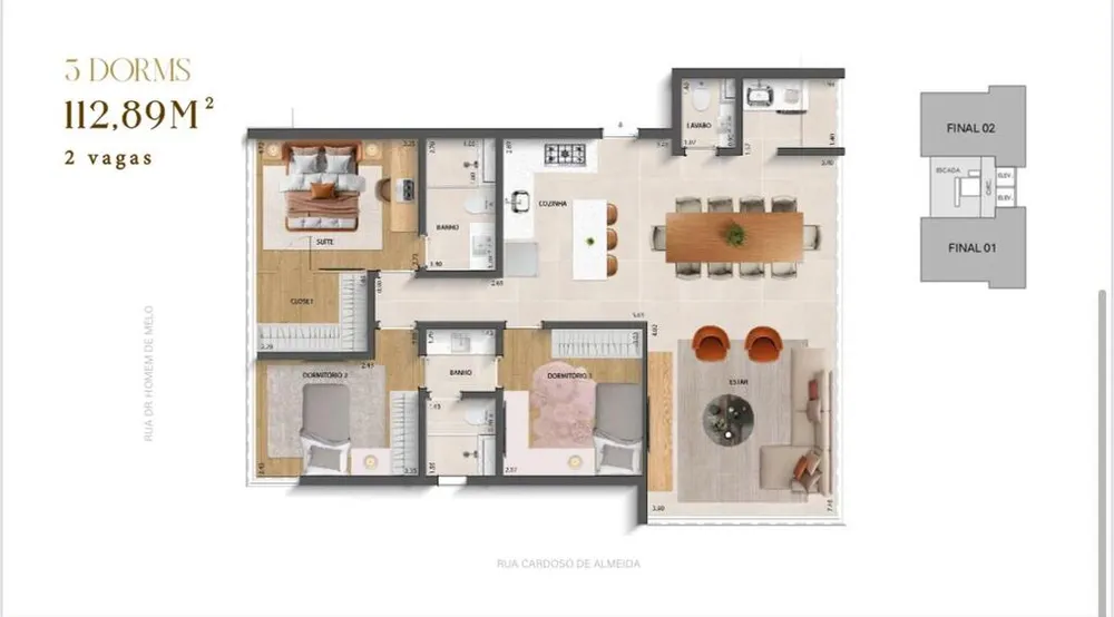 Apartamento, 3 quartos, 177 m² - Foto 4