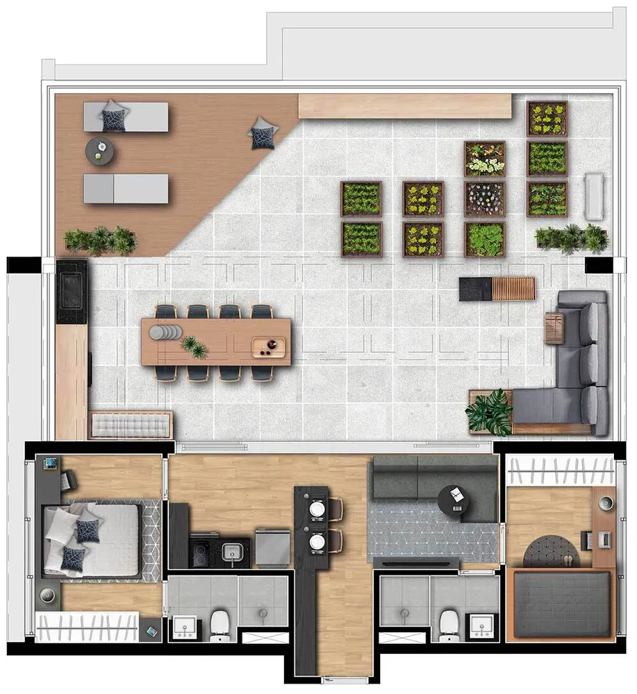 Apartamento, 2 quartos, 127 m² - Foto 1