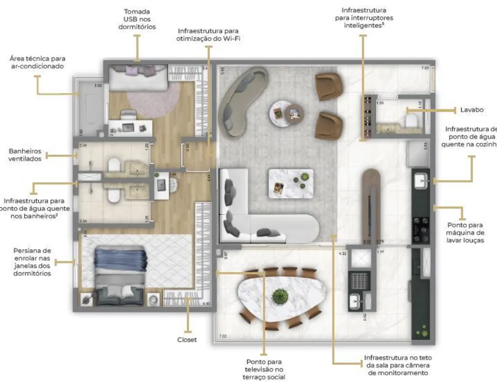 Apartamento, 3 quartos, 90 m² - Foto 4