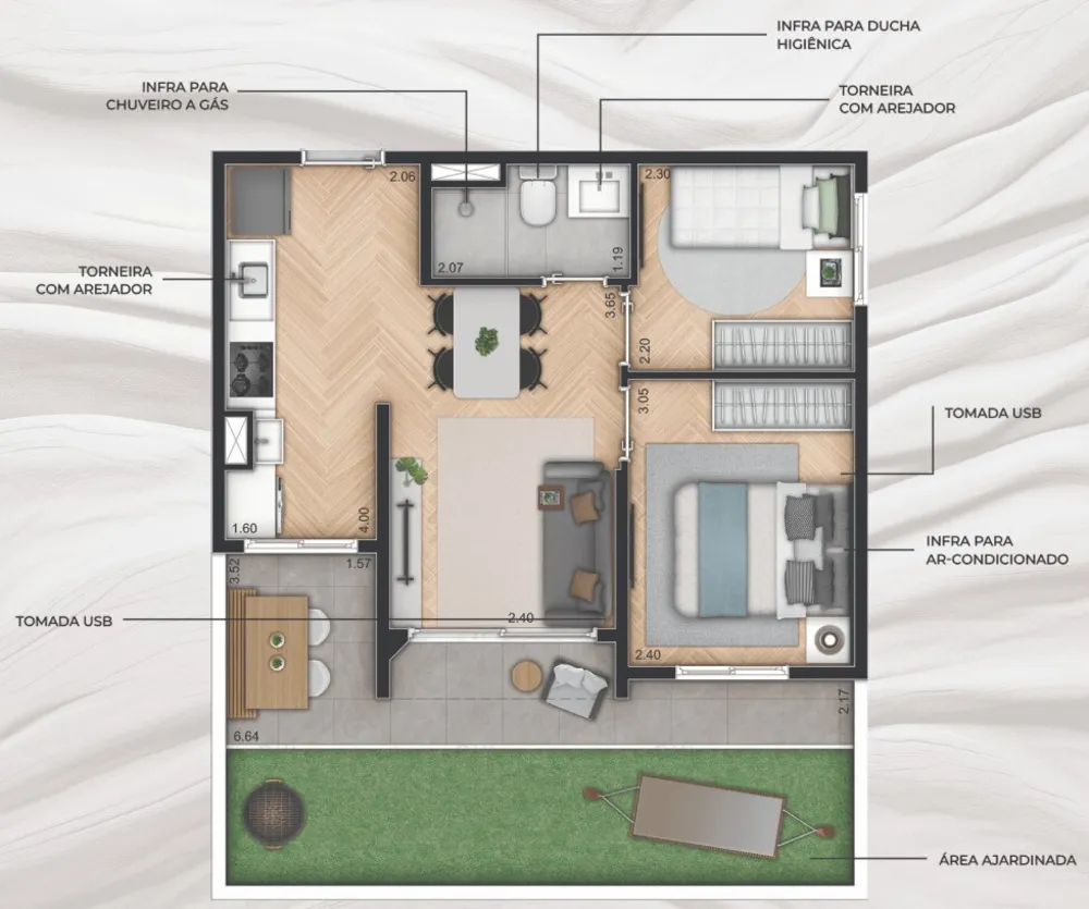 Apartamento, 2 quartos, 37 m² - Foto 1
