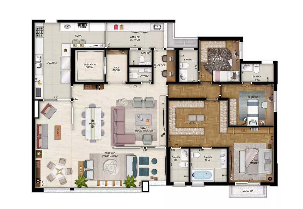 Apartamento, 4 quartos, 211 m² - Foto 4