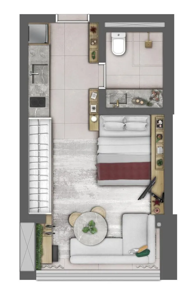 Apartamento, 1 quarto, 49 m² - Foto 2