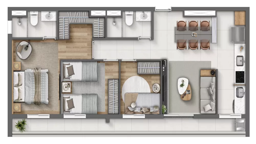 Apartamento, 1 quarto, 37 m² - Foto 2