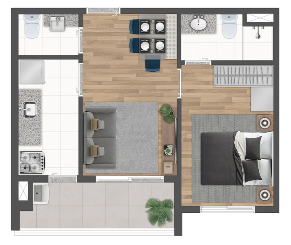 Apartamento, 1 quarto, 41 m² - Foto 4