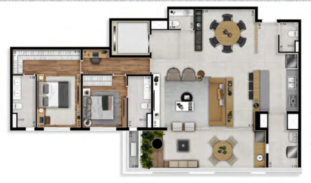 Apartamento, 3 quartos, 270 m² - Foto 2