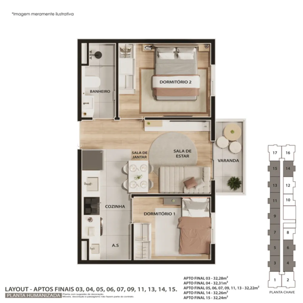 Apartamento, 2 quartos, 35 m² - Foto 4