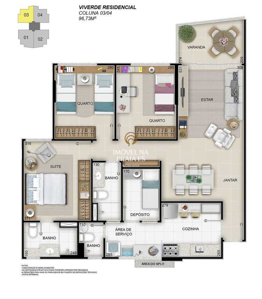 Apartamento, 3 quartos, 96 m² - Foto 14