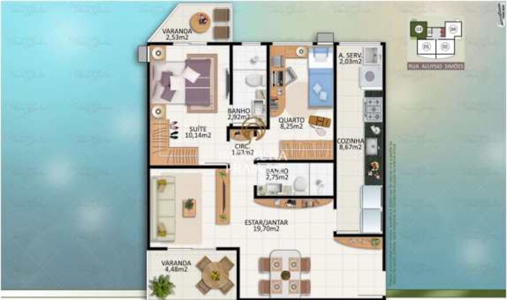 Apartamento, 2 quartos, 69 m² - Foto 4