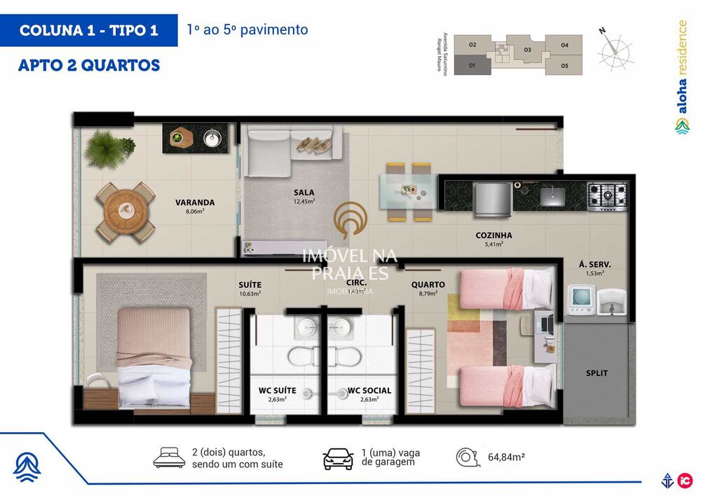 Apartamento, 2 quartos, 64 m² - Foto 4