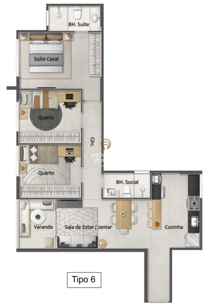 Apartamento, 3 quartos, 79 m² - Foto 5