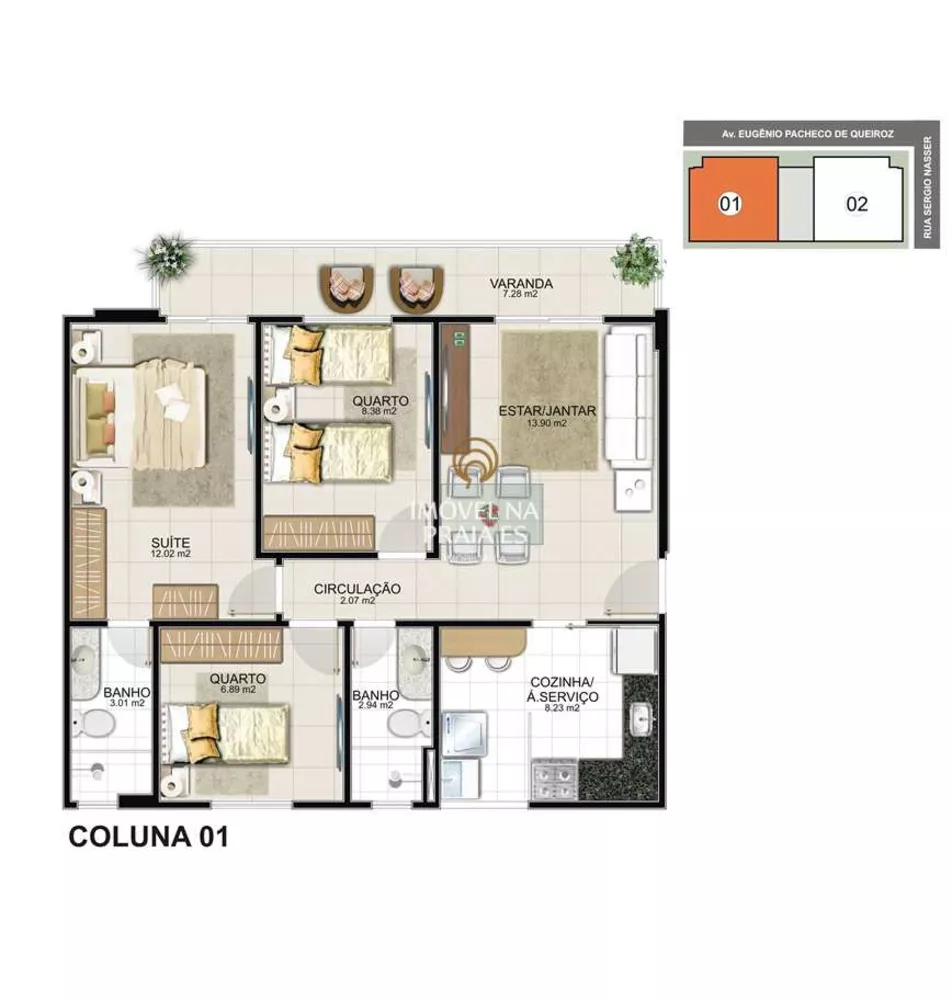 Apartamento, 3 quartos, 71 m² - Foto 11