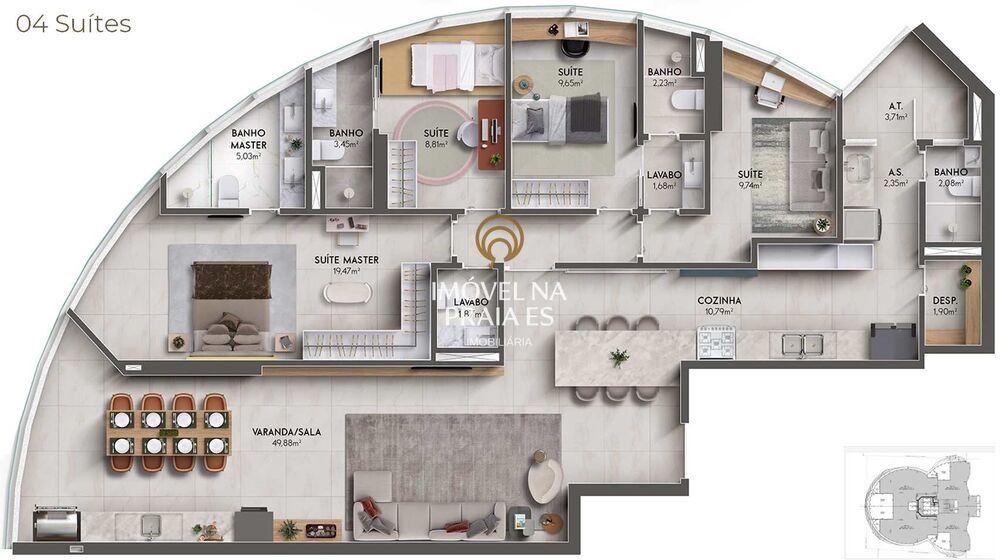Apartamento, 4 quartos, 150 m² - Foto 4