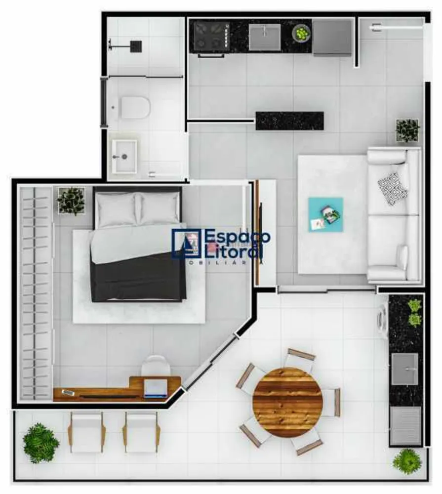 Apartamento, 1 quarto, 39 m² - Foto 3
