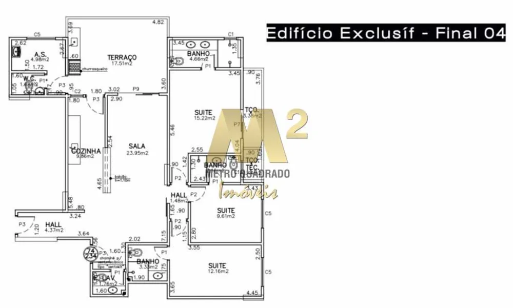 Apartamento, 3 quartos, 131 m² - Foto 14