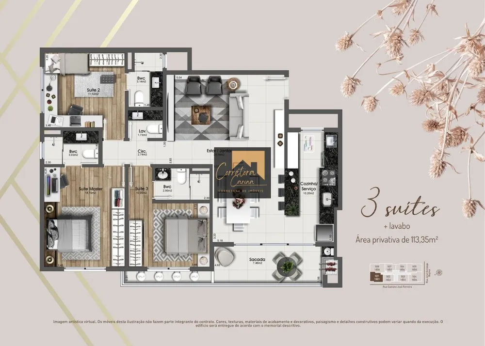 Apartamento, 3 quartos, 113 m² - Foto 6