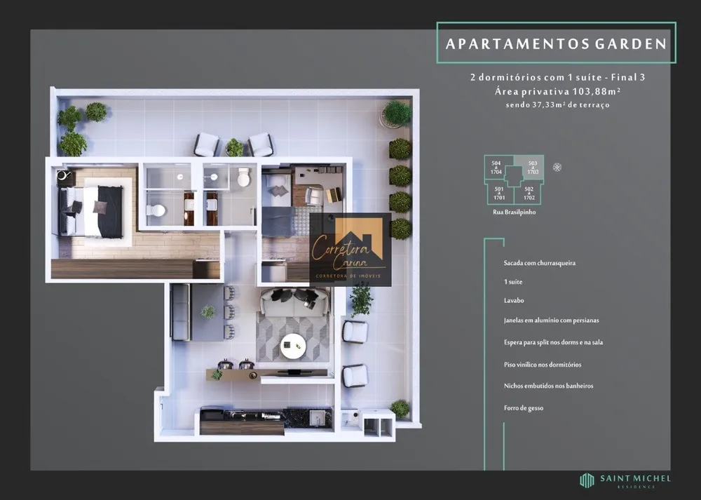 Apartamento, 2 quartos, 103 m² - Foto 10