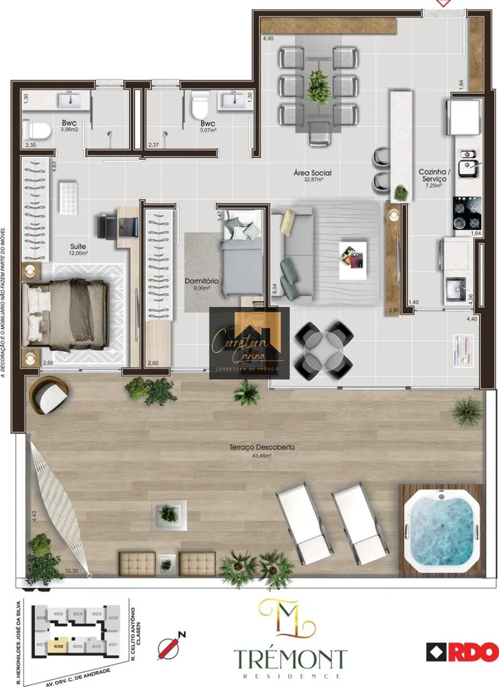 Apartamento, 2 quartos, 124 m² - Foto 3