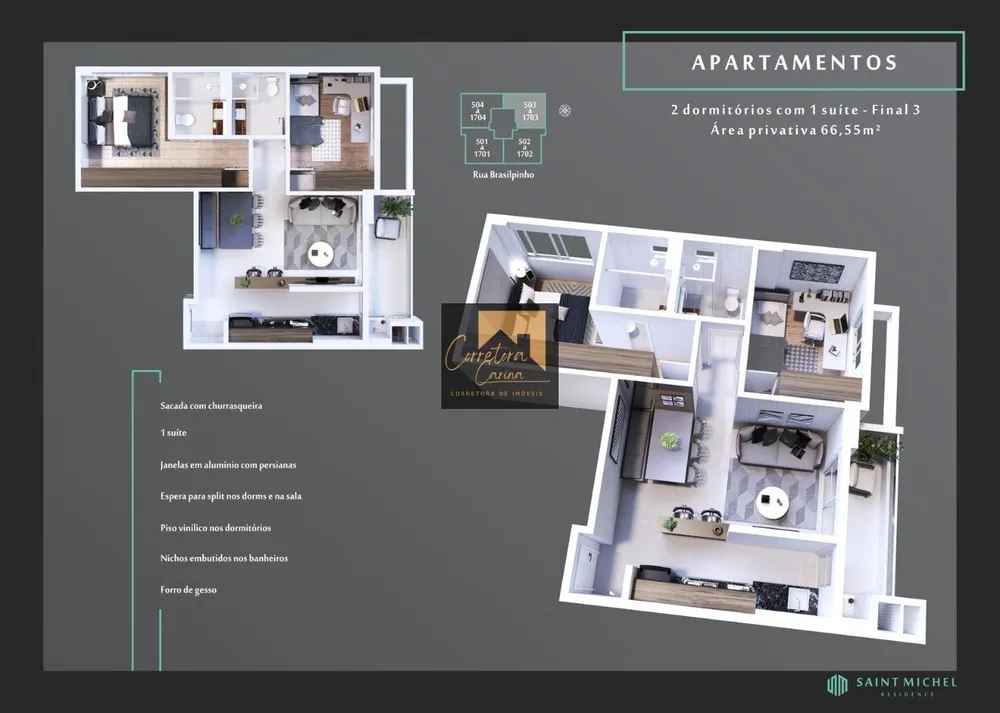 Apartamento, 2 quartos, 66 m² - Foto 10