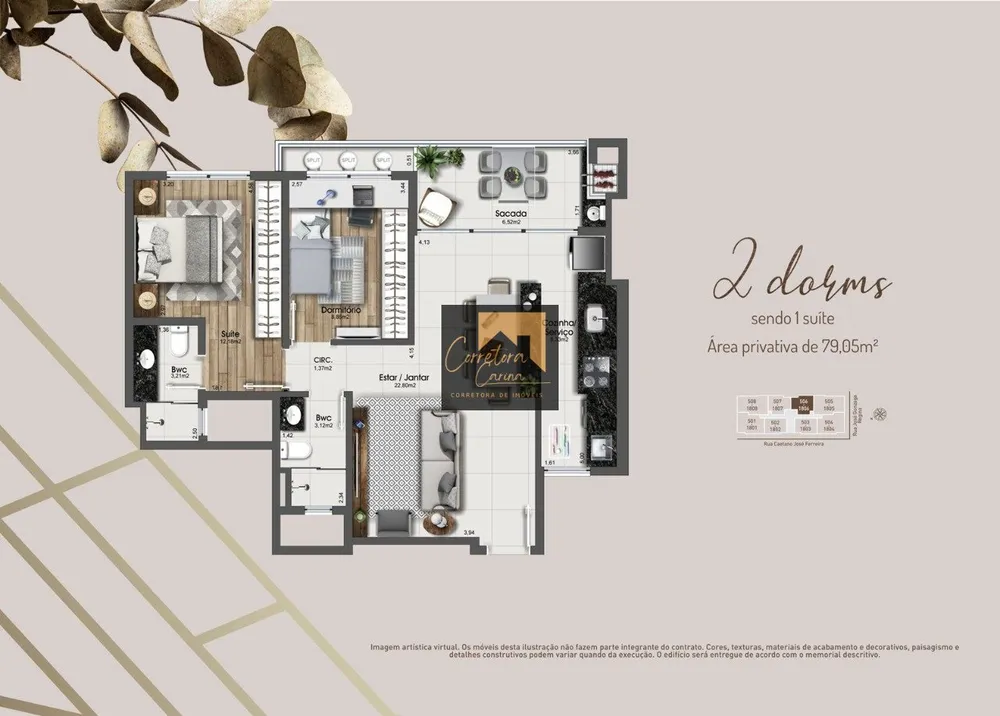 Apartamento, 2 quartos, 79 m² - Foto 6