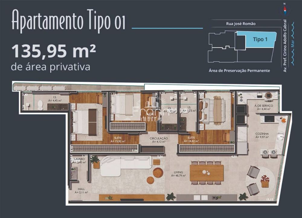 Apartamento, 3 quartos, 112 m² - Foto 4