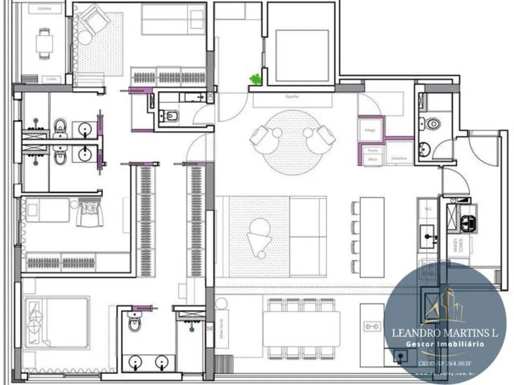 Apartamento, 3 quartos, 153 m² - Foto 8